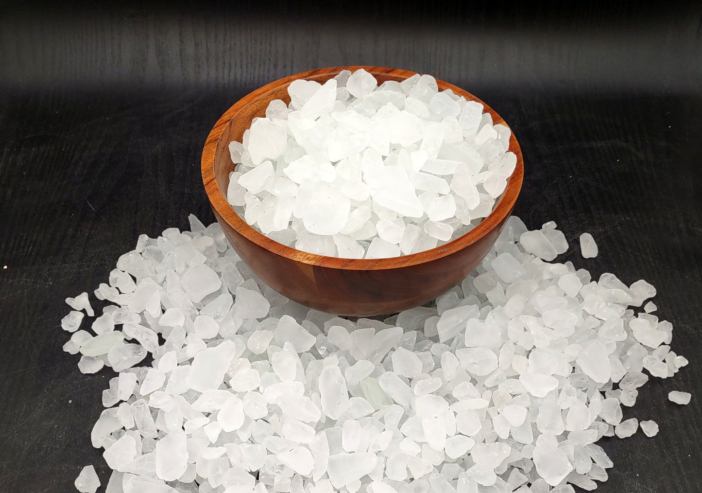 Beach Sea Glass Rough Frosty White Medium Tumbled (approx. 10 pounds 0.5-1+ inches) Man made tumbled sea glass fragments!