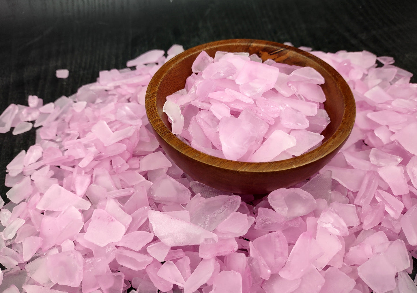 Beach Sea Glass Rough Light Pink Medium Tumbled (approx. 1 kilogram 0.5-1+ inches) Man made tumbled sea glass fragments. Copyright 2024 seashellsupply.com