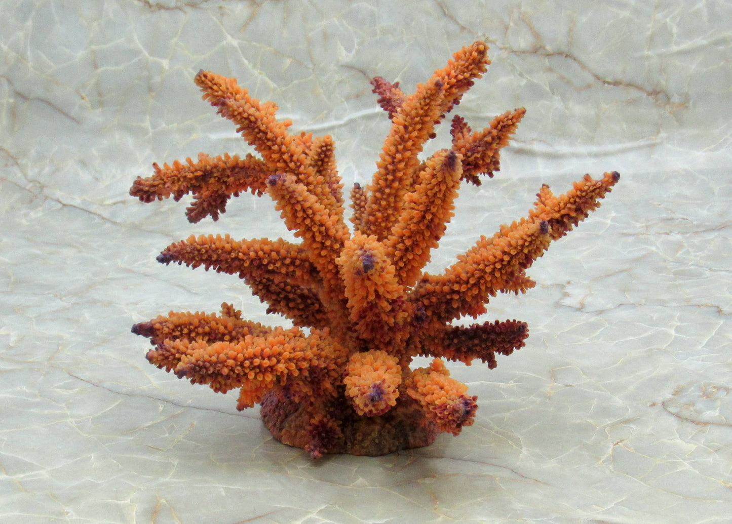 Yellow FAUX Staghorn Coral - Acropora Austera - (1 FAKE Coral approx.  10Tx7Wx4D inches)